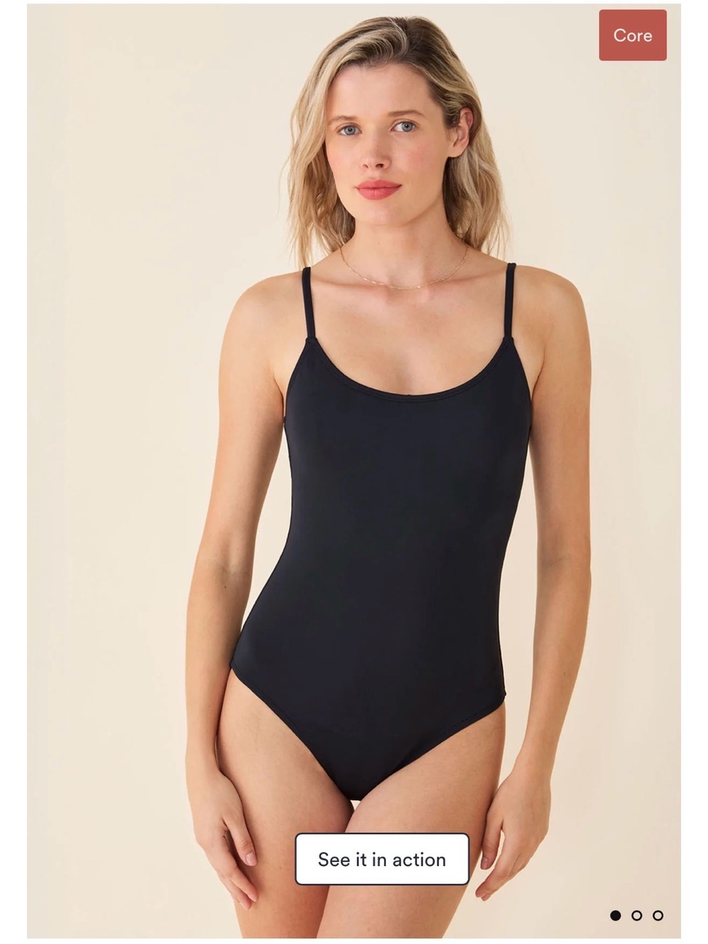 Andie Swim Amalfi One-Piece Full Coverage Swimsuit | Size Small